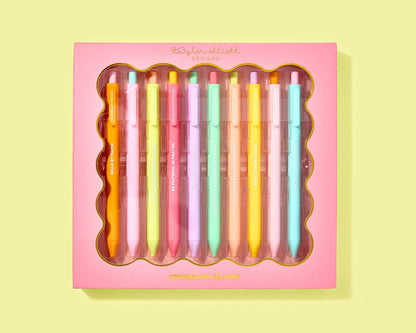 Taylor Elliott Gel Pen Set - Motivational - Faith