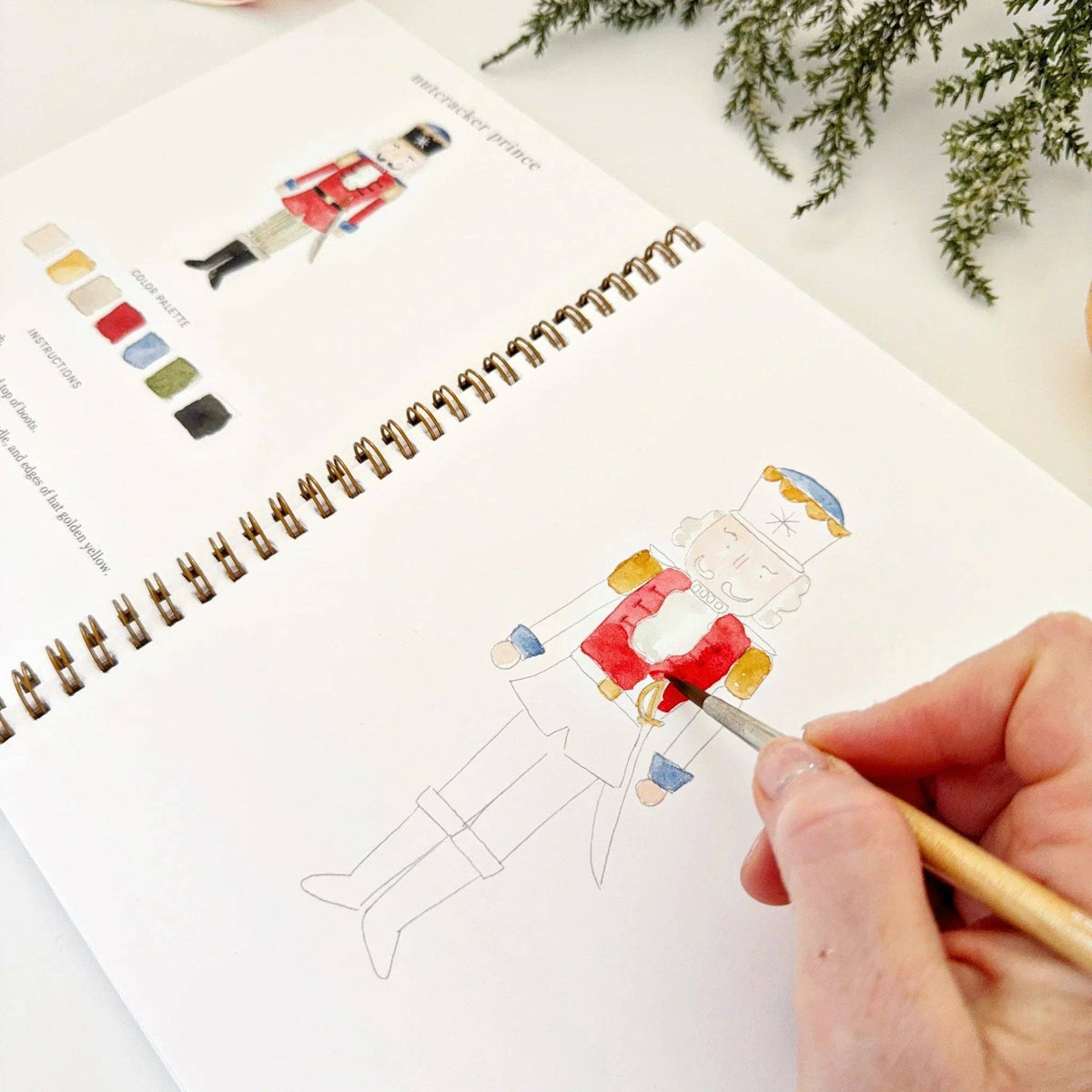 Emily Lex Nutcracker Watercolor Workbook