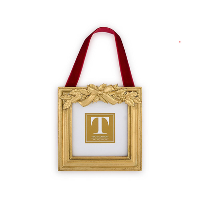 Holly Leaves Hanging Photo Frame