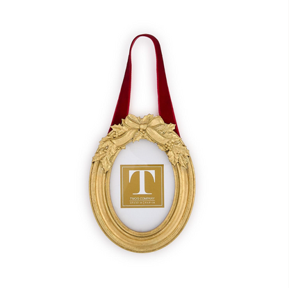 Holly Leaves Hanging Photo Frame