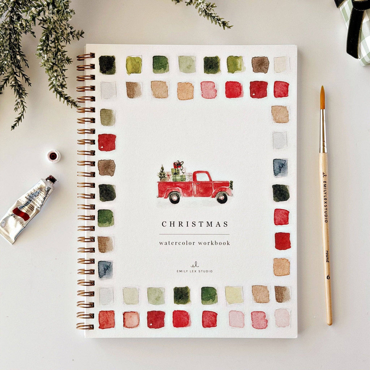 Emily Lex Classic Christmas Watercolor Workbook