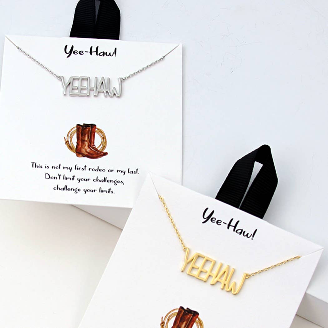 YeeHaw Pendant Necklace
