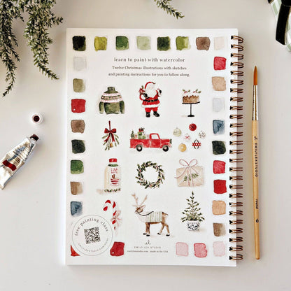 Emily Lex Classic Christmas Watercolor Workbook