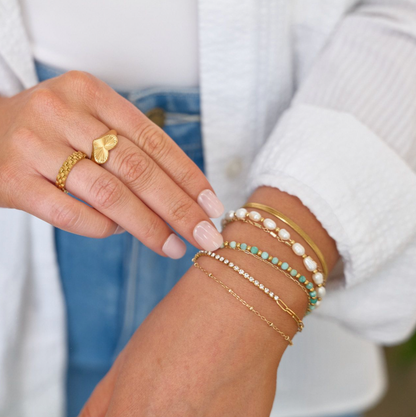 Nikki Smith Freshwater Pearl Slider Bracelet