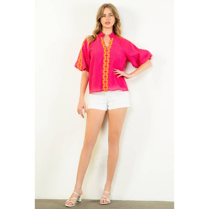 THML Greek Key Top