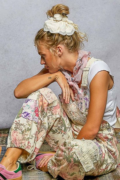 Embroidered Scrunchies Hair Ties