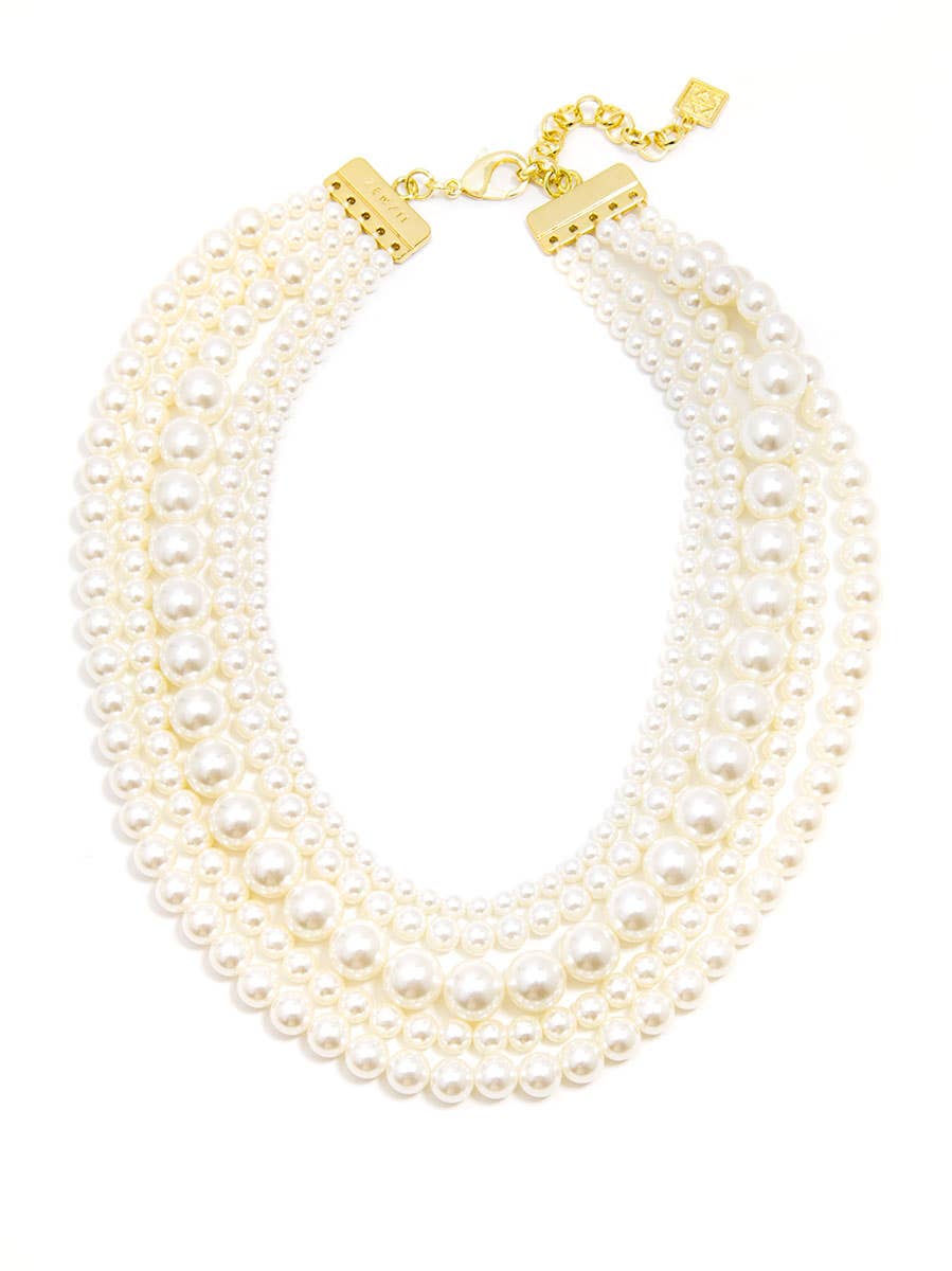 5 Strand Pearl Necklace
