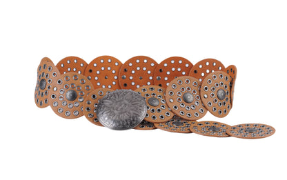 Wide Western Disc Belt with Grommets