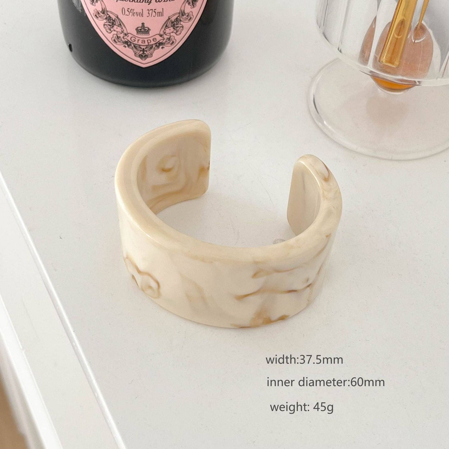 Chunky Resin Geometric Stackable Wide Bracelet MK2PPPO6W6JBR140