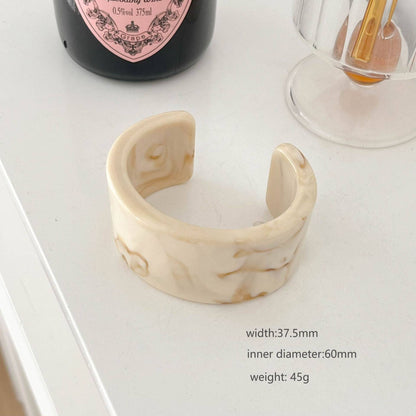 Chunky Resin Geometric Stackable Wide Bracelet MK2PPPO6W6JBR140