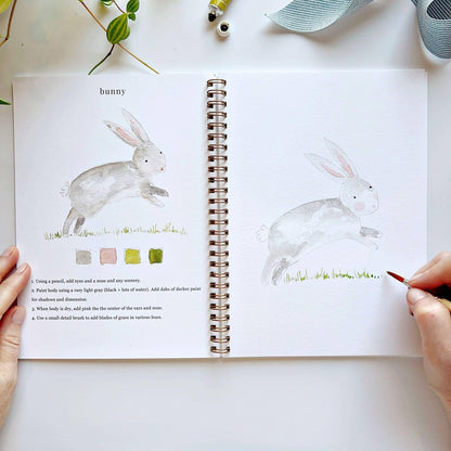 Emily Lex Animals Watercolor Workbook