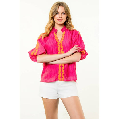 THML Greek Key Top
