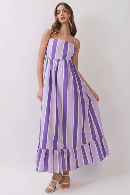 GameDay Striped Maxi Dress