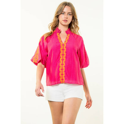 THML Greek Key Top