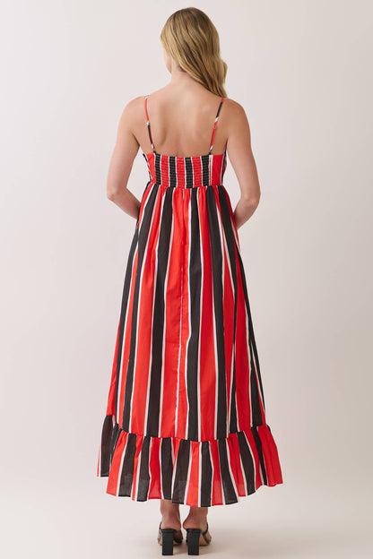 GameDay Striped Maxi Dress