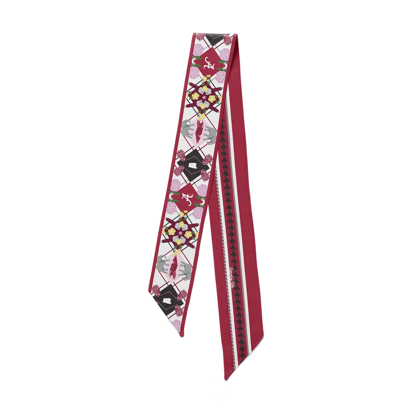Saturday Silks Alabama All-Star Skinny Scarf