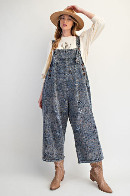 Andie Animal Print Overalls