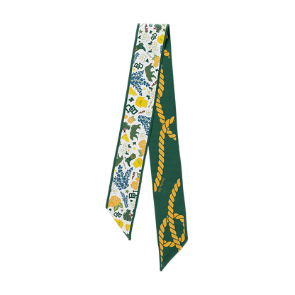 Saturday Silks Baylor Bears Skinny Scarf