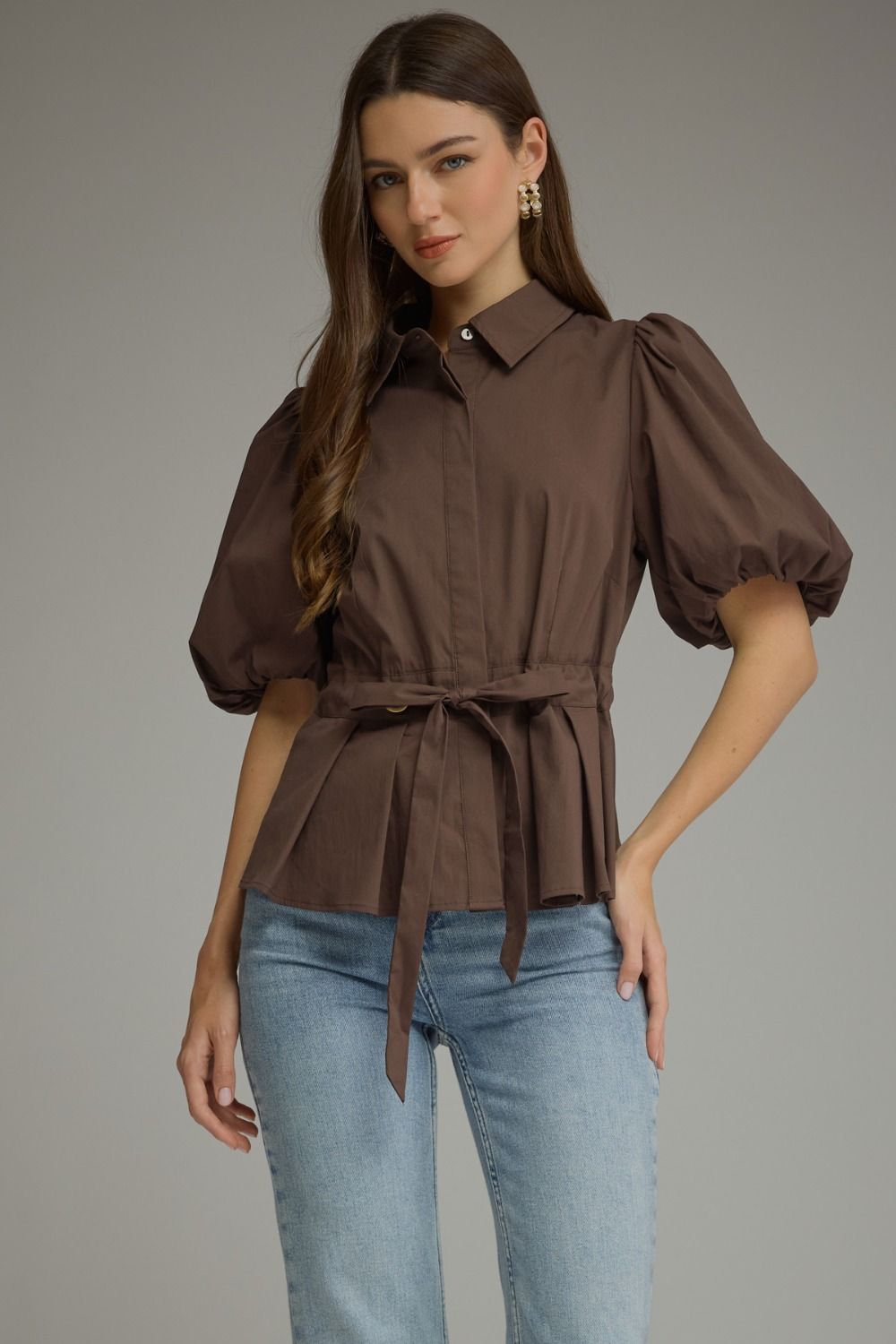 Espresso Elegance Top