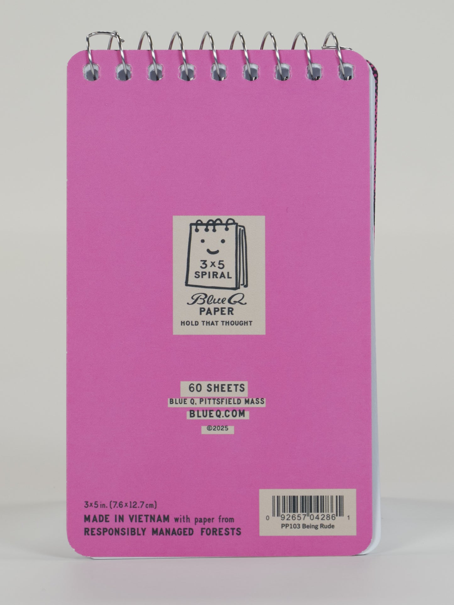 Being Rude 3x5 Spiral NB