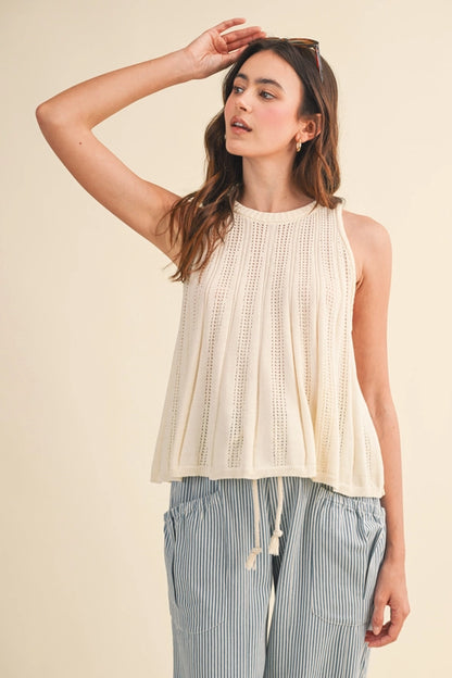 Bess Sleeveless Sweater Knit Tank