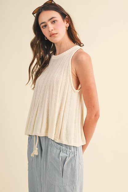 Bess Sleeveless Sweater Knit Tank