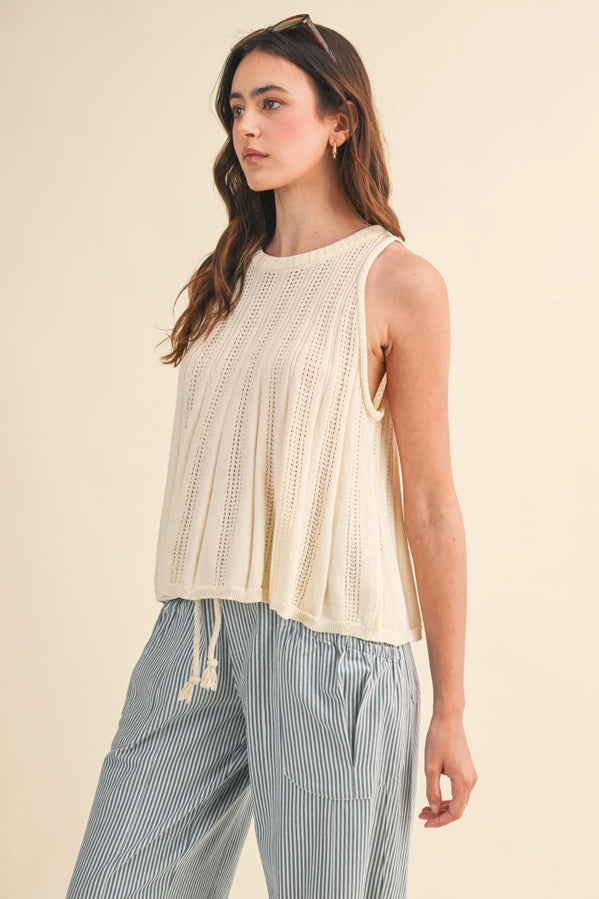 Bess Sleeveless Sweater Knit Tank