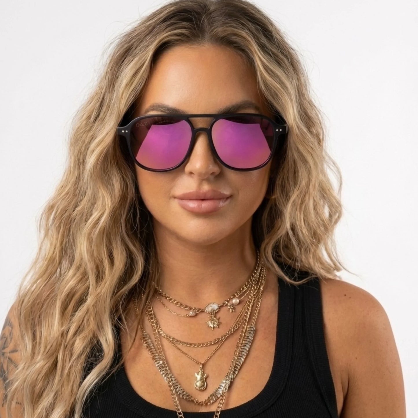 Dax Briggs Hot Pink Sunglasses