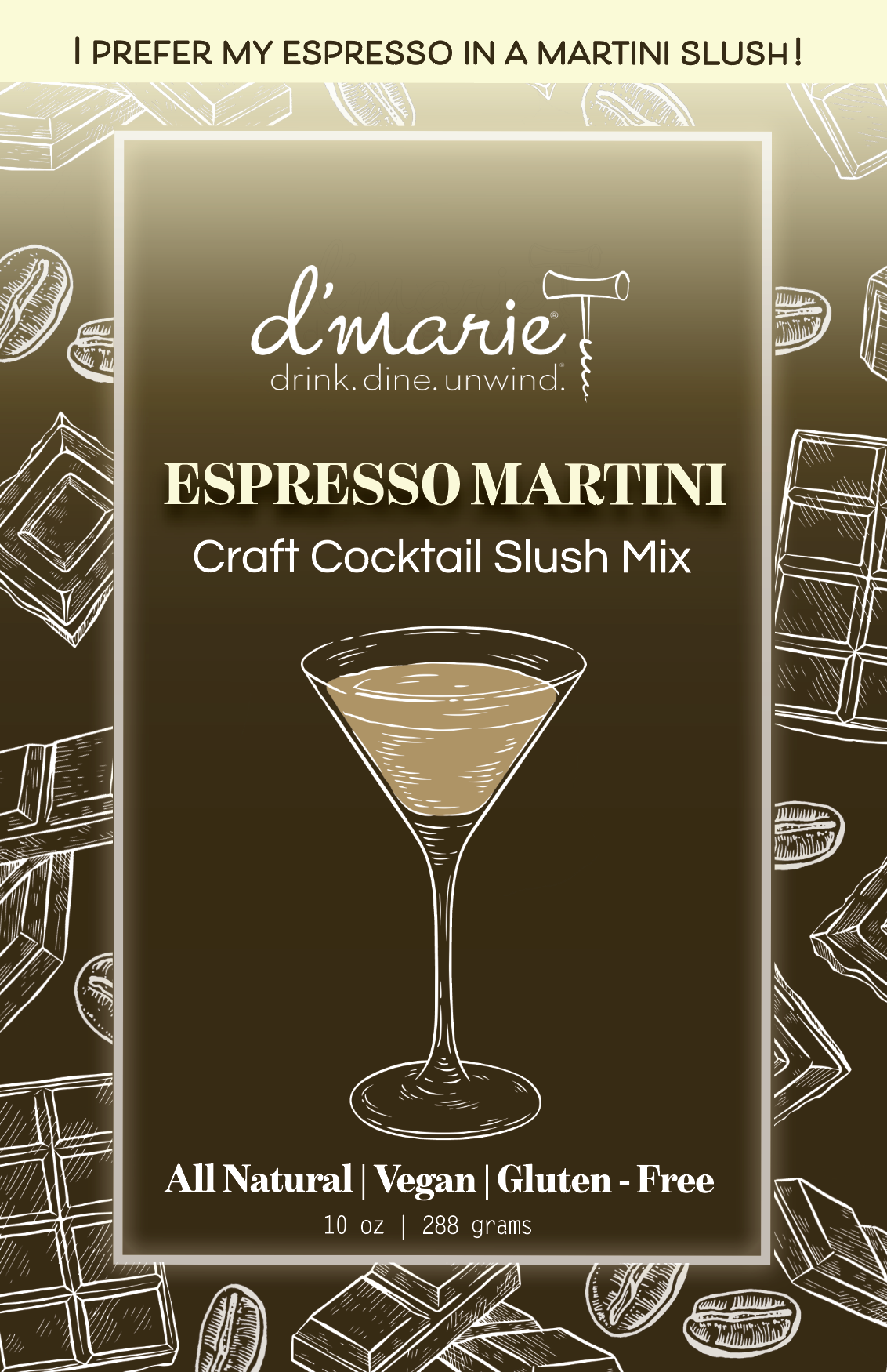D'Marie Espresso Martini Slush MIx