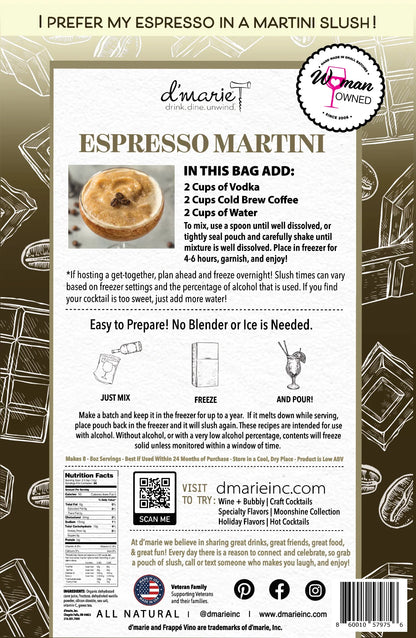 D'Marie Espresso Martini Slush MIx