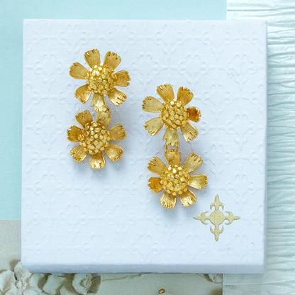 Double Up Buttercup Earrings