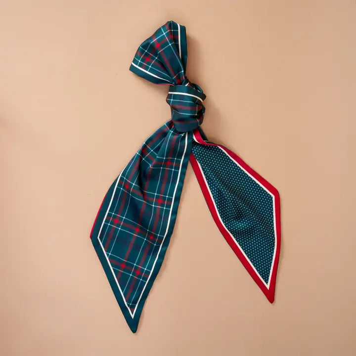 Evergreen Plaid  Twirl & Tie Scarf