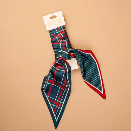 Evergreen Plaid  Twirl & Tie Scarf