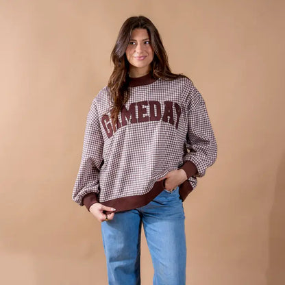 GameDay Mock Neck Sweatshirt