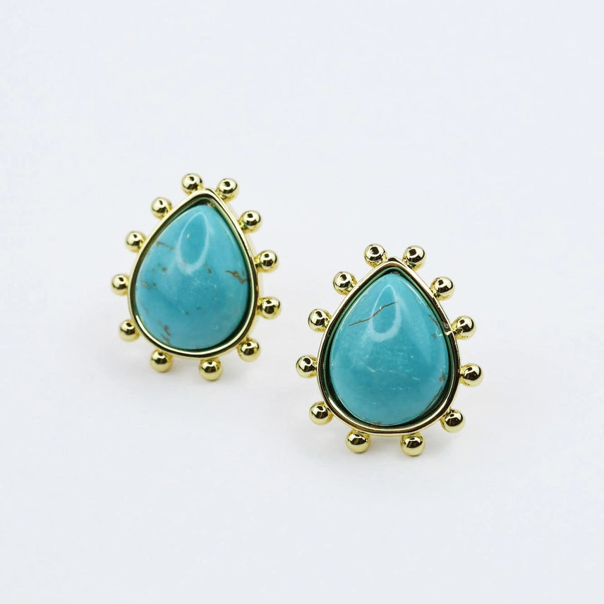 Golden Sunburst Studs