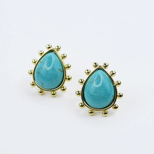 Golden Sunburst Studs