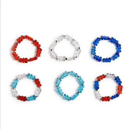Kid's Gummy Bears & Stars Stretch Bracelets