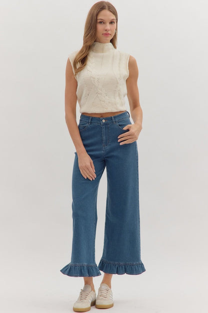 Harlow Ruffle Hem Pant