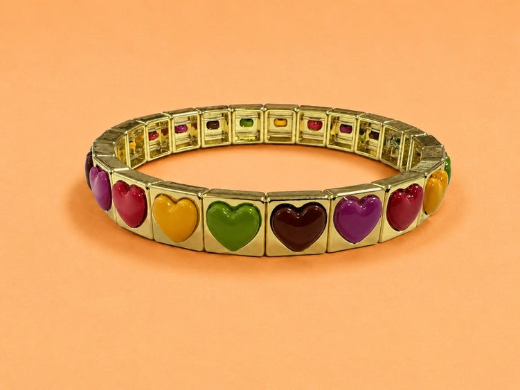 Hartley Colorful Gold Bracelet