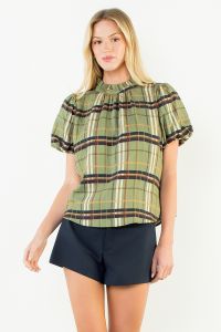 Hewitt Plaid Top