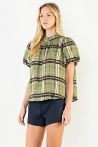 Hewitt Plaid Top