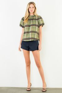 Hewitt Plaid Top