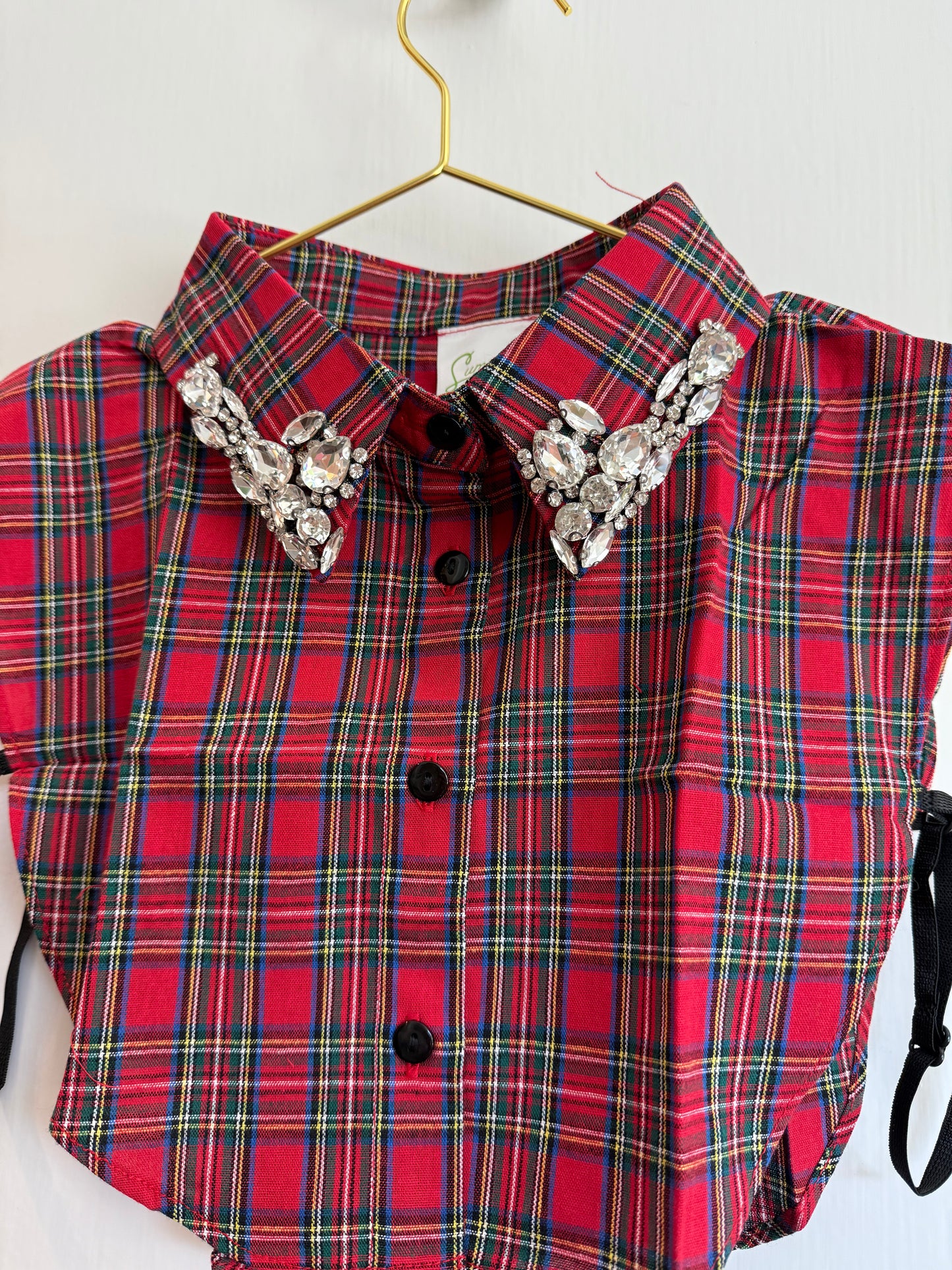 Tartan Jeweled Collar
