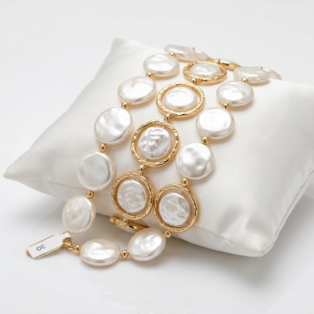 Triple Strand Pearl Bracelet