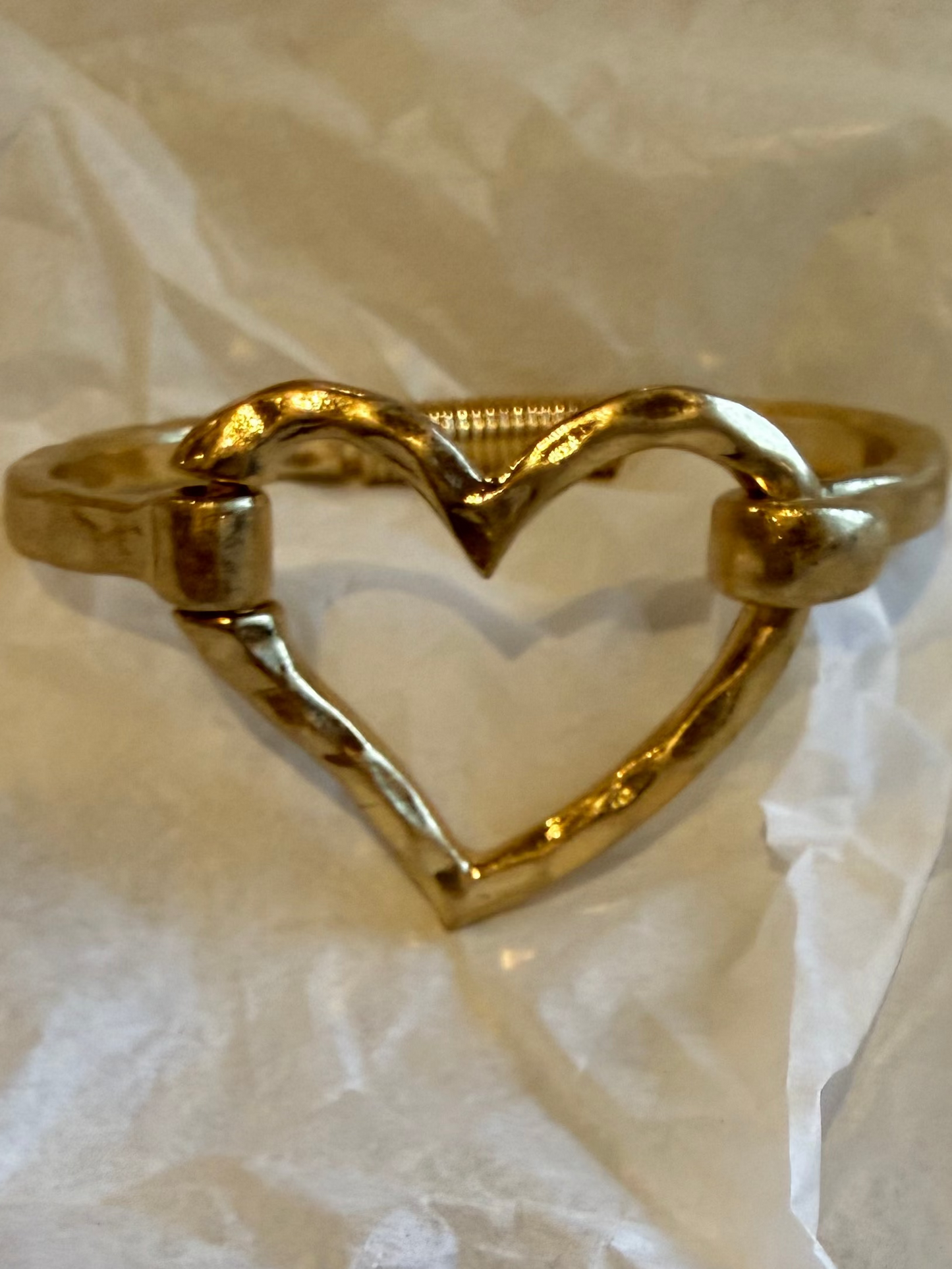 Hammered Heart Bracelet