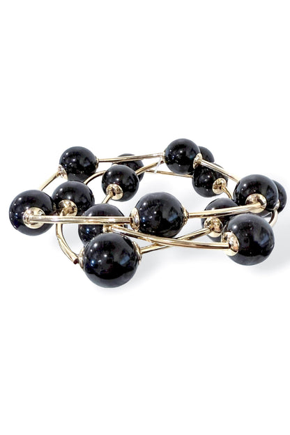 Triple Strand Beaded Bracelet