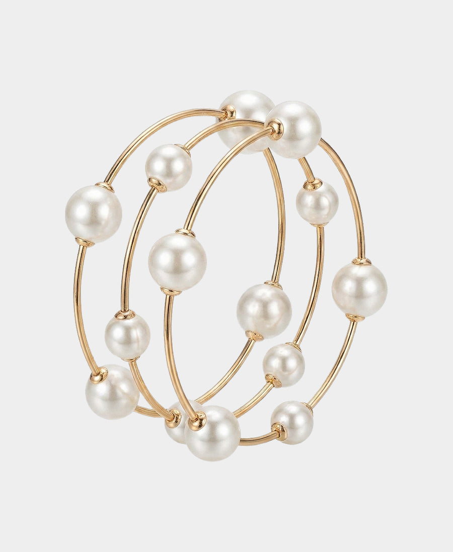 Triple Strand Beaded Bracelet