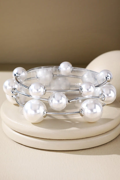 Triple Strand Beaded Bracelet