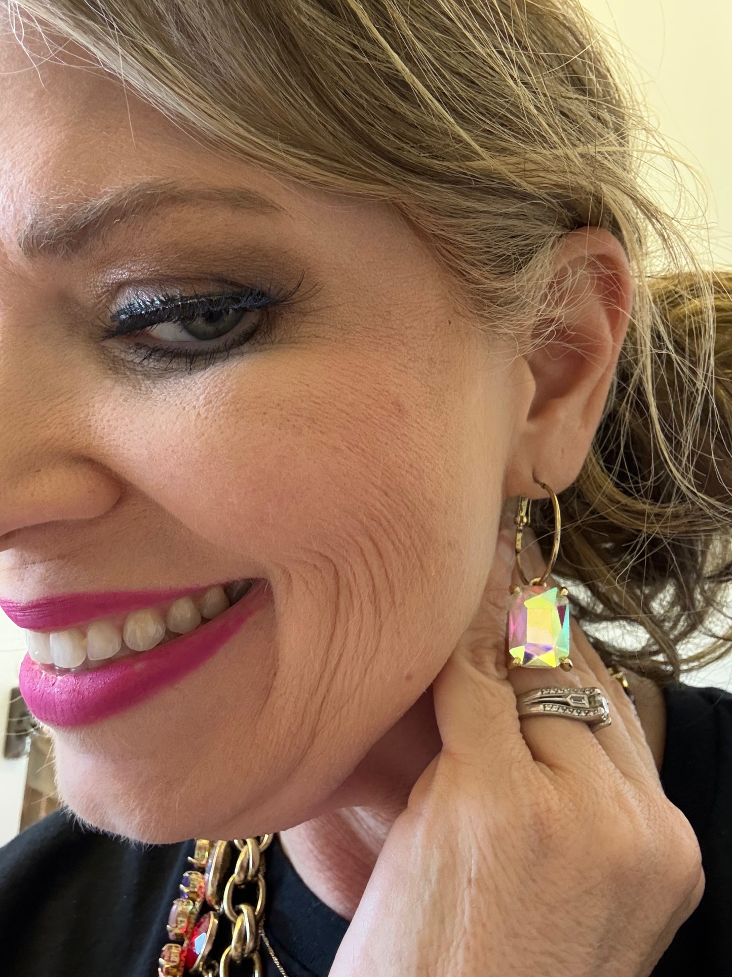 Iridescent Jewel Earrings