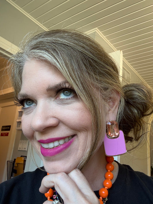 Pink Party Girl Earrings
